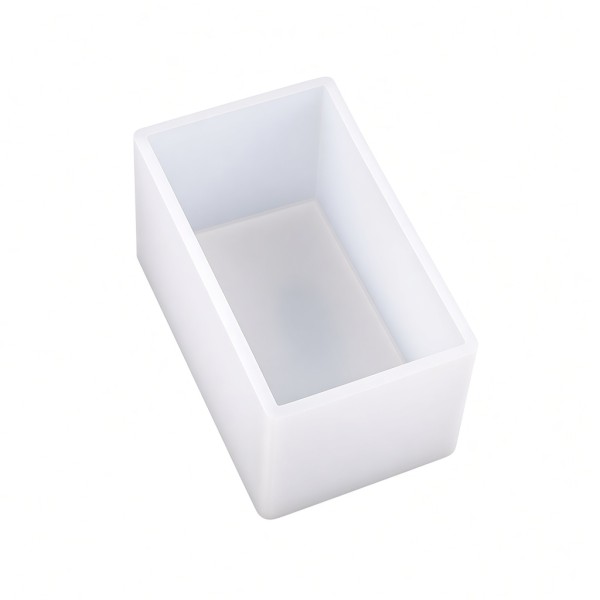 Epoksi Dikdörtgen Kalıbı Sabun Dikdörtgen Taş Tozu Kalıbı Silikon 10x6x6cm