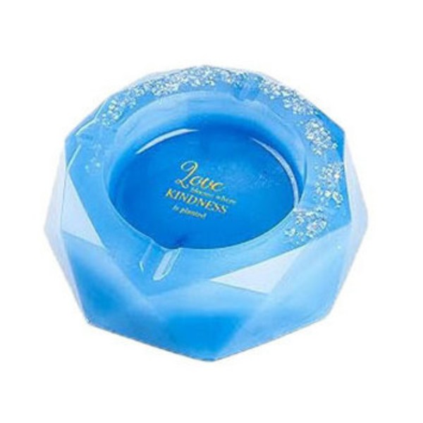 Epoksi Kristal Küllük Kalıbı Kokulu Taş Tozu Küllük Kalıbı Silikon 10x10cm