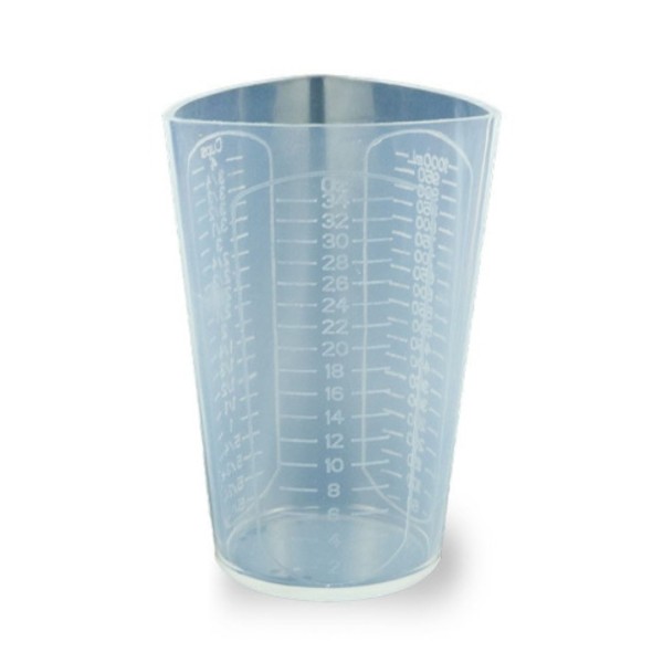 Epoksi Beaker Karıştırma Kabı Silikon Kokulu Taş Tozu Karıştırma Kabı Silikon 1000ML