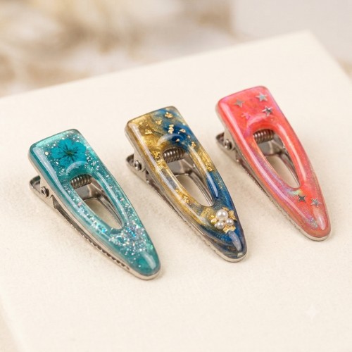 Epoksi Toka Aparatı Klips Oval Ortası Boş Nikel 5.5cm 10 Adet Epoksi Toka Aparatı Klips Oval Ortası Boş Nikel 5.5cm 10 Adet