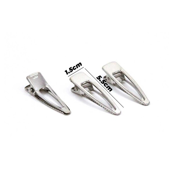 Epoksi Toka Aparatı Klips Oval Ortası Boş Nikel 5.5cm 10 Adet Epoksi Toka Aparatı Klips Oval Ortası Boş Nikel 5.5cm 10 Adet