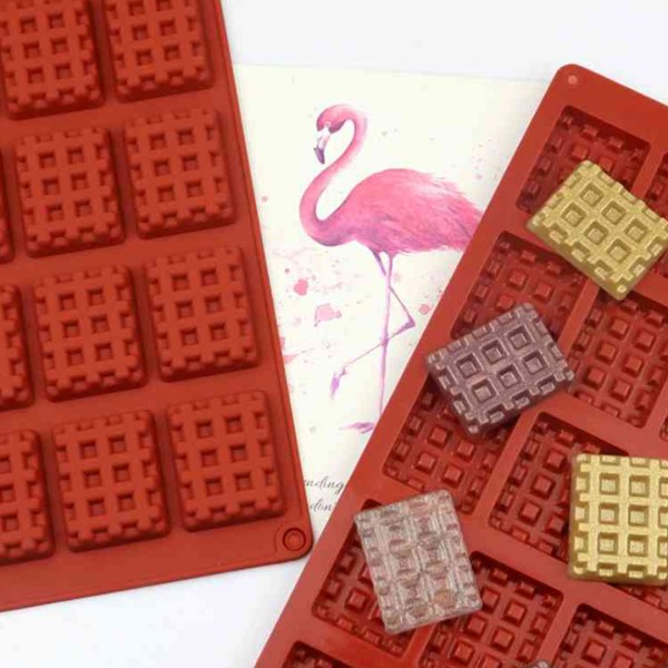 Mini Waffle Pişirme Dikdörtgen Bisküvi Çikolata Kafes Bisküvi Silikon Kalıbı GT8075 Mini Waffle Pişirme Dikdörtgen Bisküvi Çikolata Kafes Bisküvi Silikon Kalıbı GT8075