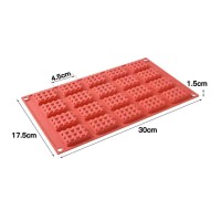 Mini Waffle Pişirme Dikdörtgen Bisküvi Çikolata Kafes Bisküvi Silikon Kalıbı GT8075 Mini Waffle Pişirme Dikdörtgen Bisküvi Çikolata Kafes Bisküvi Silikon Kalıbı GT8075