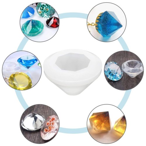 Epoksi Mücevher Elmas Kalıbı Kristal Elmas Silikon Kalıbı GT9177L