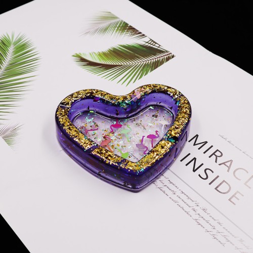 Epoksi Kalp Küllük Silikon Kalıbı GT6575