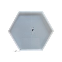 Epoksi Altıgen Bardak Altlığı Kalıbı Silikon 14cm GT7082