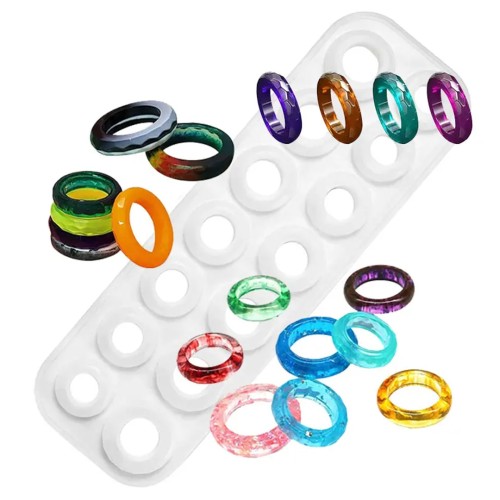 Epoksi Çoklu Yüzük Kalıbı Silikon GT9127