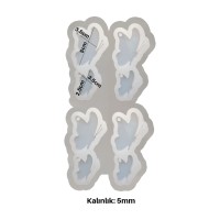 Epoksi Çoklu Anahtarlık Kelebek Kalıbı Silikon EM313 Epoksi Çoklu Anahtarlık Kelebek Kalıbı Silikon EM313
