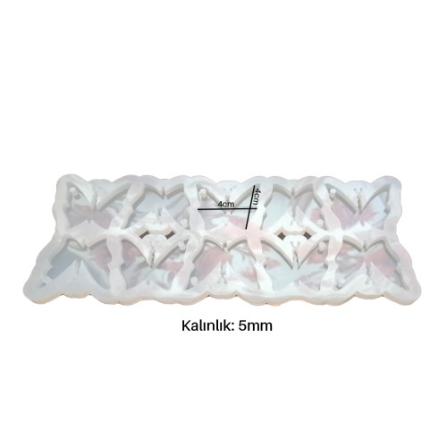 Epoksi Çoklu Kelebek Anahtarlık Kalıbı Silikon EM323