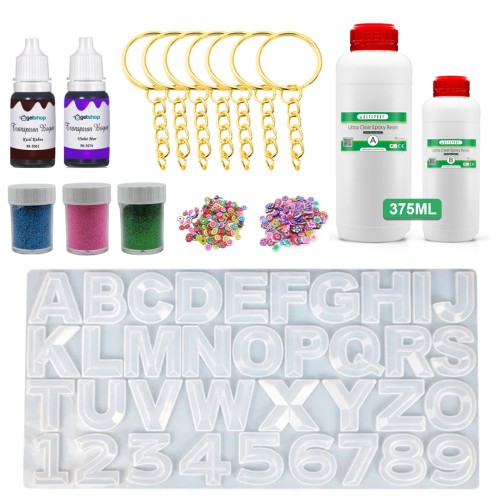 Epoksi Başlangıç Seti Harf Anahtarlık Paketi