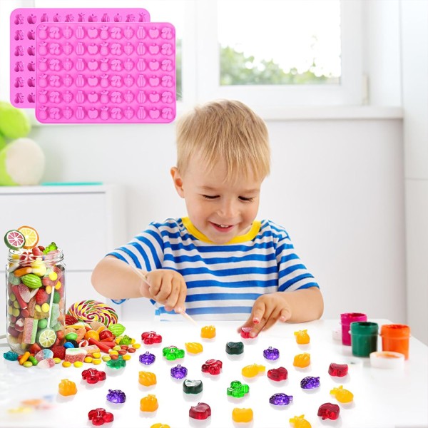 Epoksi Sugarcraft Şekerleme Jelibon Mini Meyveler Silikon Kalıbı - Damlalık Esans Hediyeli GT1584