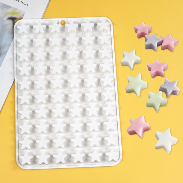 Çikolata Yıldız Kalıbı Sugarcraft Şekerleme Jelibon Kalıbı Silikon Kalıbı GT1611