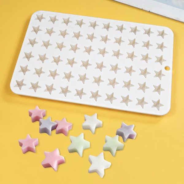 Çikolata Yıldız Kalıbı Sugarcraft Şekerleme Jelibon Kalıbı Silikon Kalıbı GT1611