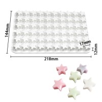 Çikolata Yıldız Kalıbı Sugarcraft Şekerleme Jelibon Kalıbı Silikon Kalıbı GT1611