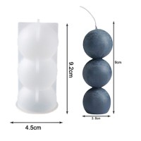 Epoksi Dikey Bubble Mum Kalıbı Sabun Kalıbı Silikon GT9619