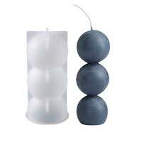 Epoksi Dikey Bubble Mum Kalıbı Sabun Kalıbı Silikon GT9619