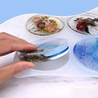 Epoksi Çoklu Yuvarlak Daire Dekoratif Obje Kalıbı Silikon 5x5x2cm GT9533