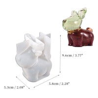 Silikon Mum Kalıbı Yılbaşı Geyik Noel Ev Dekorasyon Mum Kalıpları 9.6x5.8cm GT9569