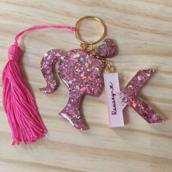 Epoksi Barbie Çoklu Anahtarlık Silikon Kalıbı EM260 Epoksi Barbie Çoklu Anahtarlık Silikon Kalıbı EM260
