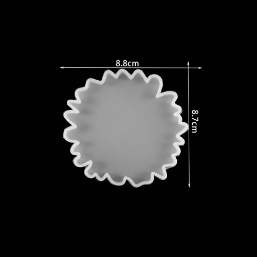 Epoksi Silikon Dalgalı Bardak Altlığı Kalıbı Epoksi Silikon Dalgalı Bardak Altlığı Kalıbı