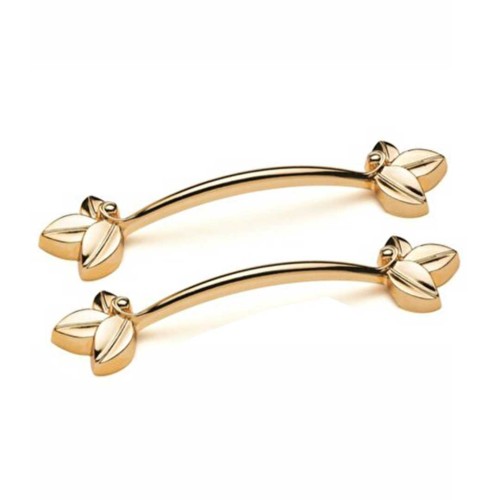 Epoksi Metal Yaprak Modern Tepsi Kulp - Gold