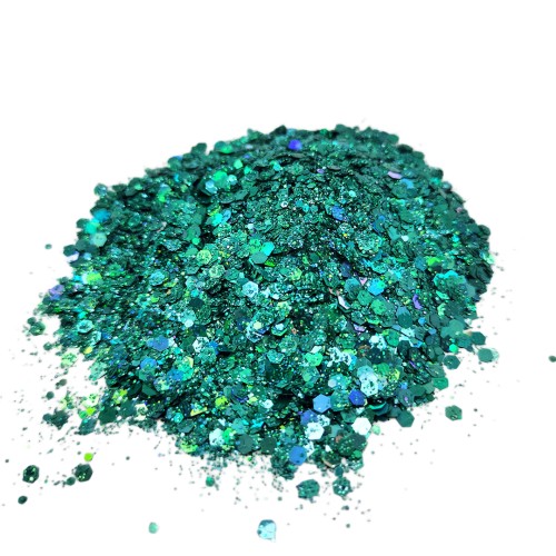 Epoksi Süsleme Glitter Açık Yeşil Pul 5gr