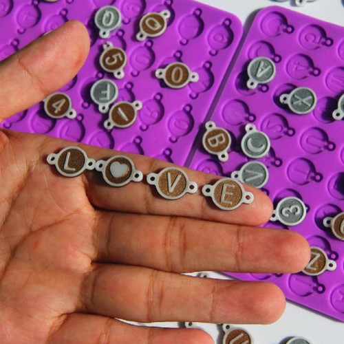 Epoksi Bileklik Kolye Tespih Harf Pulu Kalıbı GT-9435