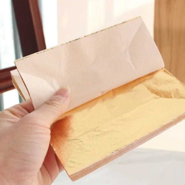 Epoksi Yaprak Varak Altın Hobi Ahşap Yaprak Varak Gold - 5 Sayfa