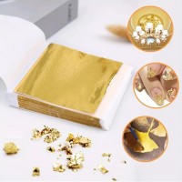 Epoksi Yaprak Varak Altın Hobi Ahşap Yaprak Varak Gold - 5 Sayfa