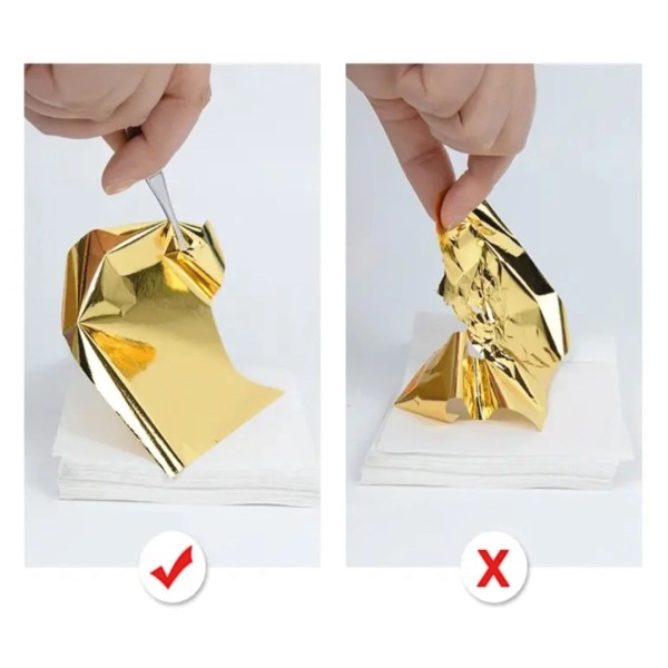 Epoksi Yaprak Varak Altın Hobi Ahşap Yaprak Varak Gold - 5 Sayfa