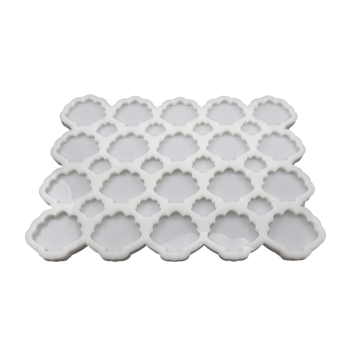 Epoksi Çoklu İstiridye Deniz Kabuğu Anahtarlık   Kolye Silikon Kalıbı EM262