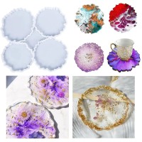 Epoksi Çoklu Tırtıklı Magnet Bardak Altlığı Silikon Kalıbı GT-9365