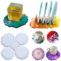 Epoksi Çoklu Tırtıklı Magnet Bardak Altlığı Silikon Kalıbı GT-9365