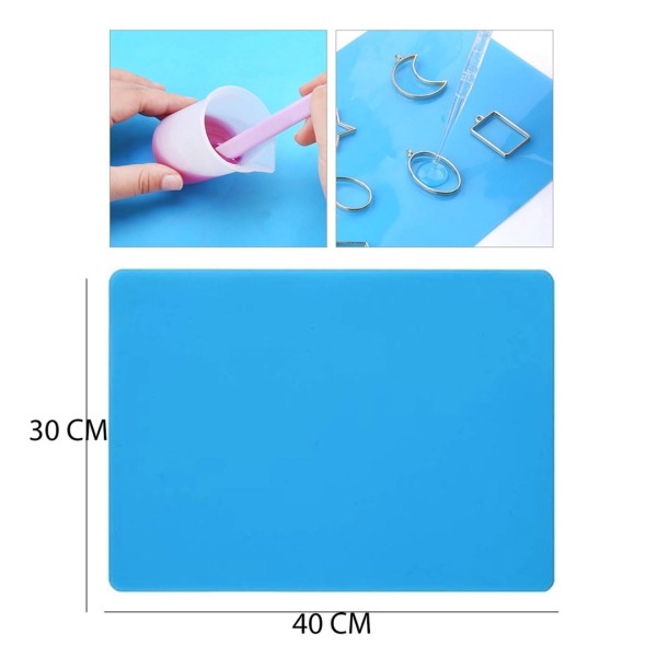 Epoksi Masa Koruyucu Silikon Pedi Silikon Çalışma Matı 40x30cm GT-9445 Epoksi Masa Koruyucu Silikon Pedi Silikon Çalışma Matı 40x30cm GT-9445