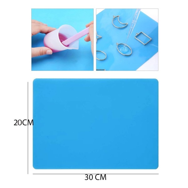 Epoksi Masa Koruyucu Silikon Pedi Silikon Çalışma Matı 30x20cm GT-9446 Epoksi Masa Koruyucu Silikon Pedi Silikon Çalışma Matı 30x20cm GT-9446